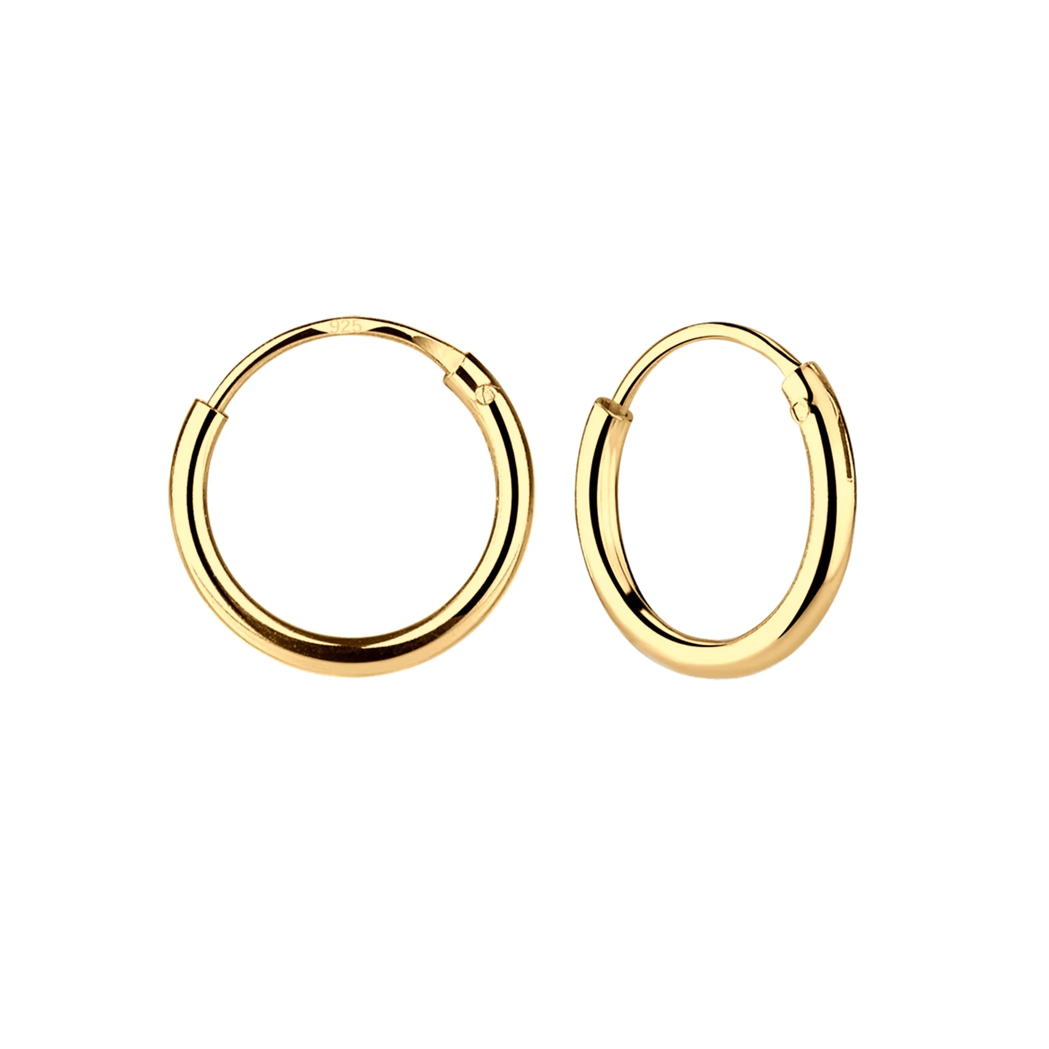 14K Gold-Plated Endless Hoop Earring