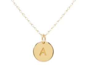 14K Gold-Plated Personalized Initial Necklace