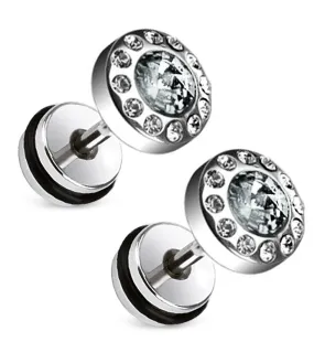 16G Zircon Steel Fake Plugs - Gauges