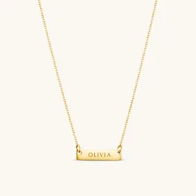 2cm Precious Letter Bar in Gold