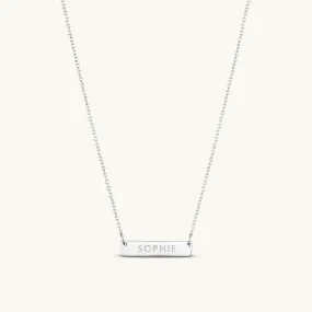 2cm Precious Letter Bar in Silver