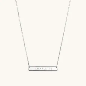 3cm Precious Letter Bar in Silver