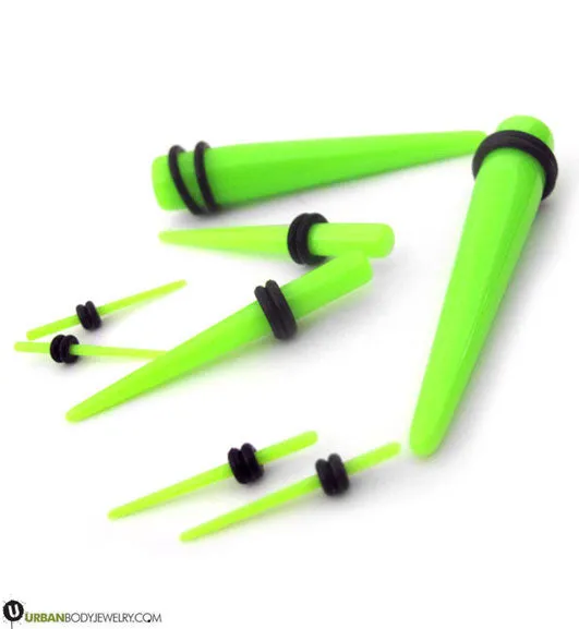 Acrylic Neon Green Taper