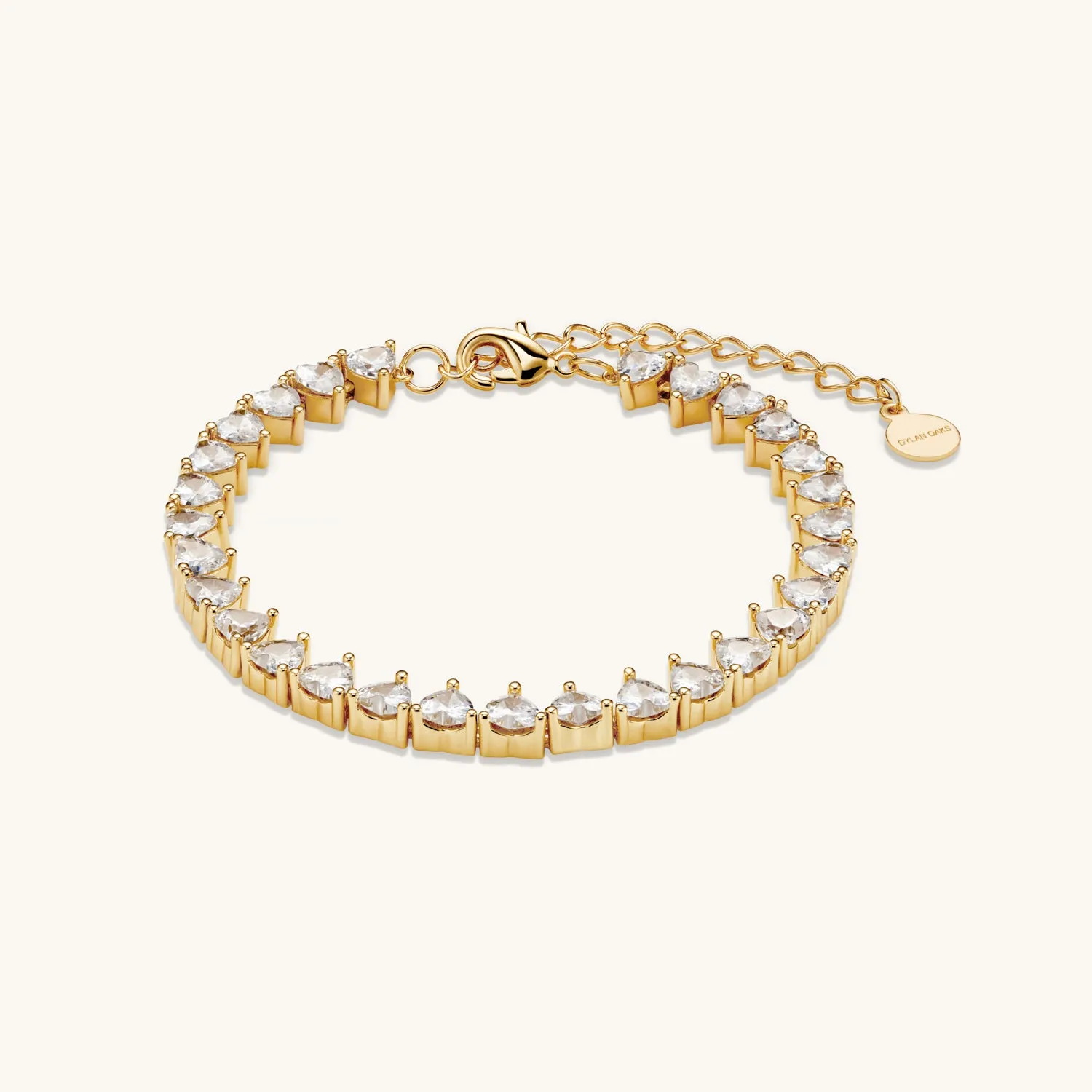 Amore Tennis Bracelet In Gold