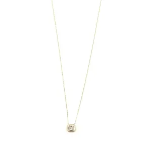 Ashley Gold Sterling Silver Gold Plated 3.00CTW CZ Drop Necklace