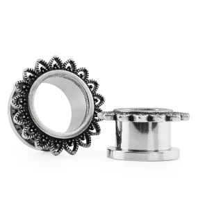 Beaded Floral Stainless Steel Tunnels