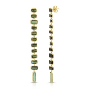 Bermuda Botany Drop Earring - Green Tourmaline