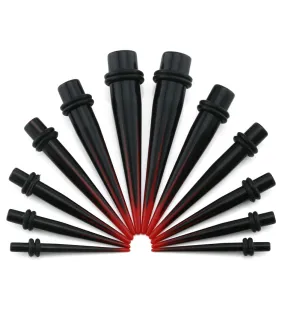 Black & Red Star Taper