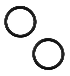 Black PVD Band Ear Weights