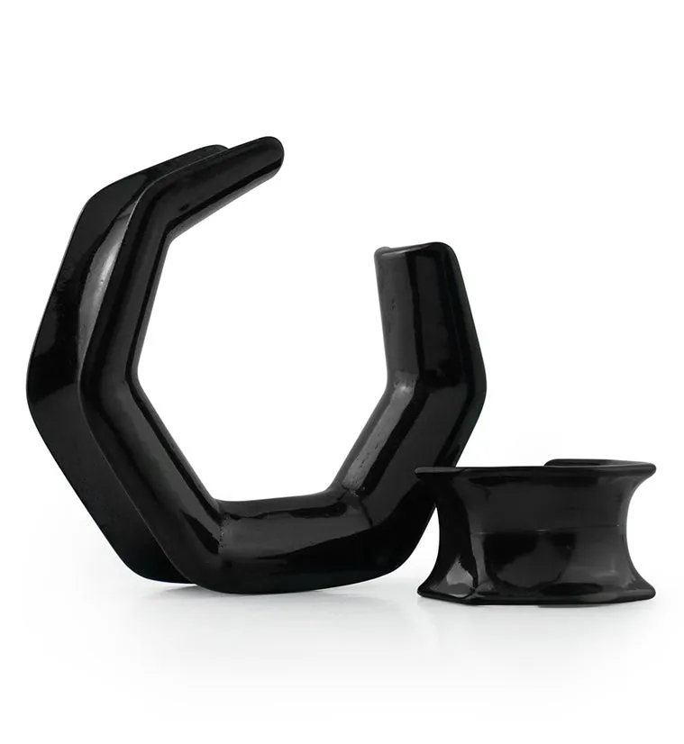 Black PVD Hex Saddles