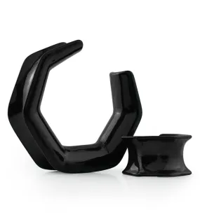 Black PVD Hex Saddles