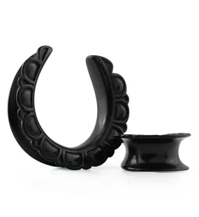 Black PVD Petal Saddles