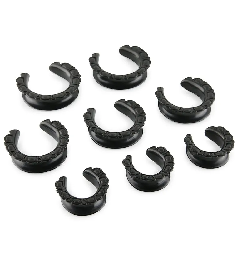 Black PVD Petal Saddles