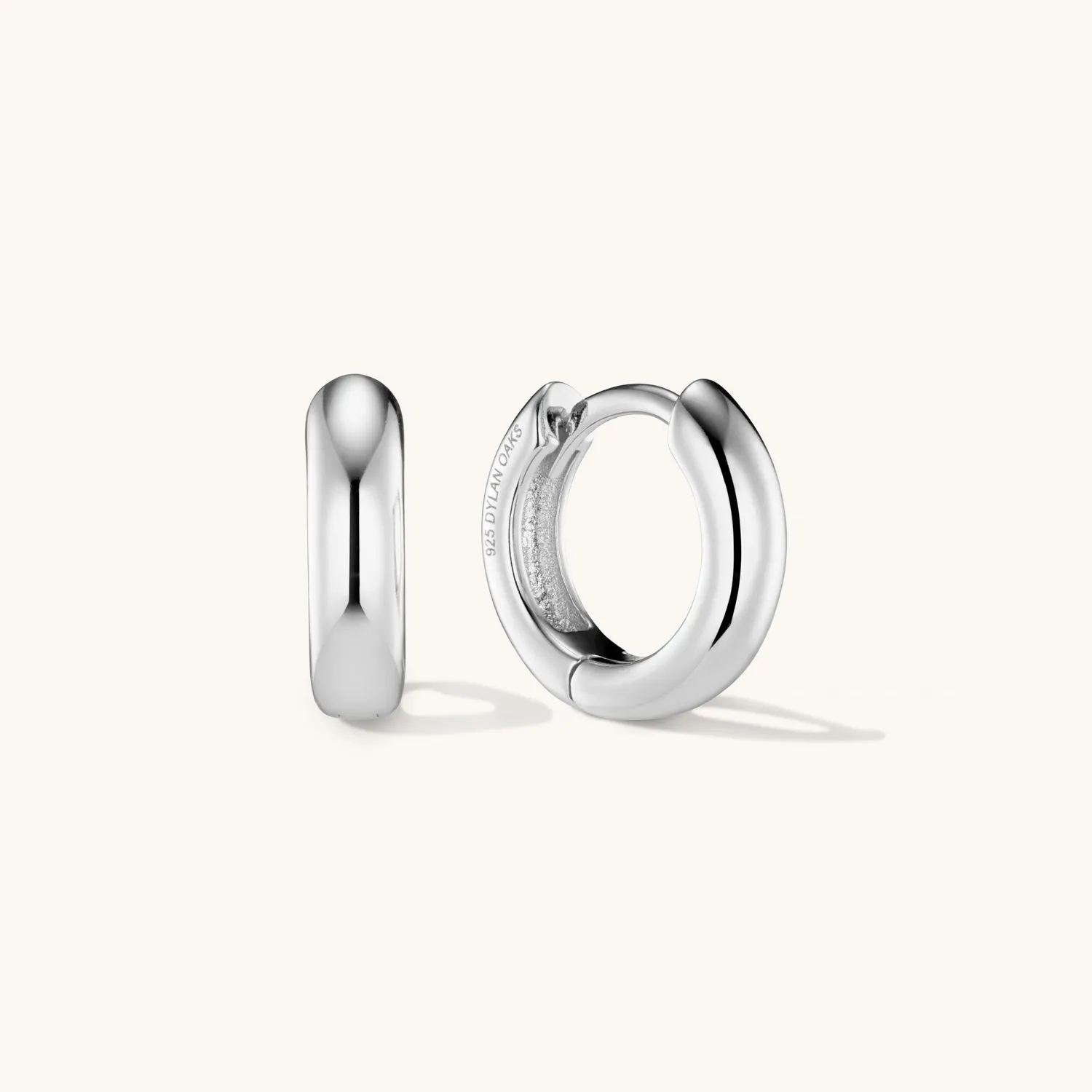 Bold Huggies in Silver
