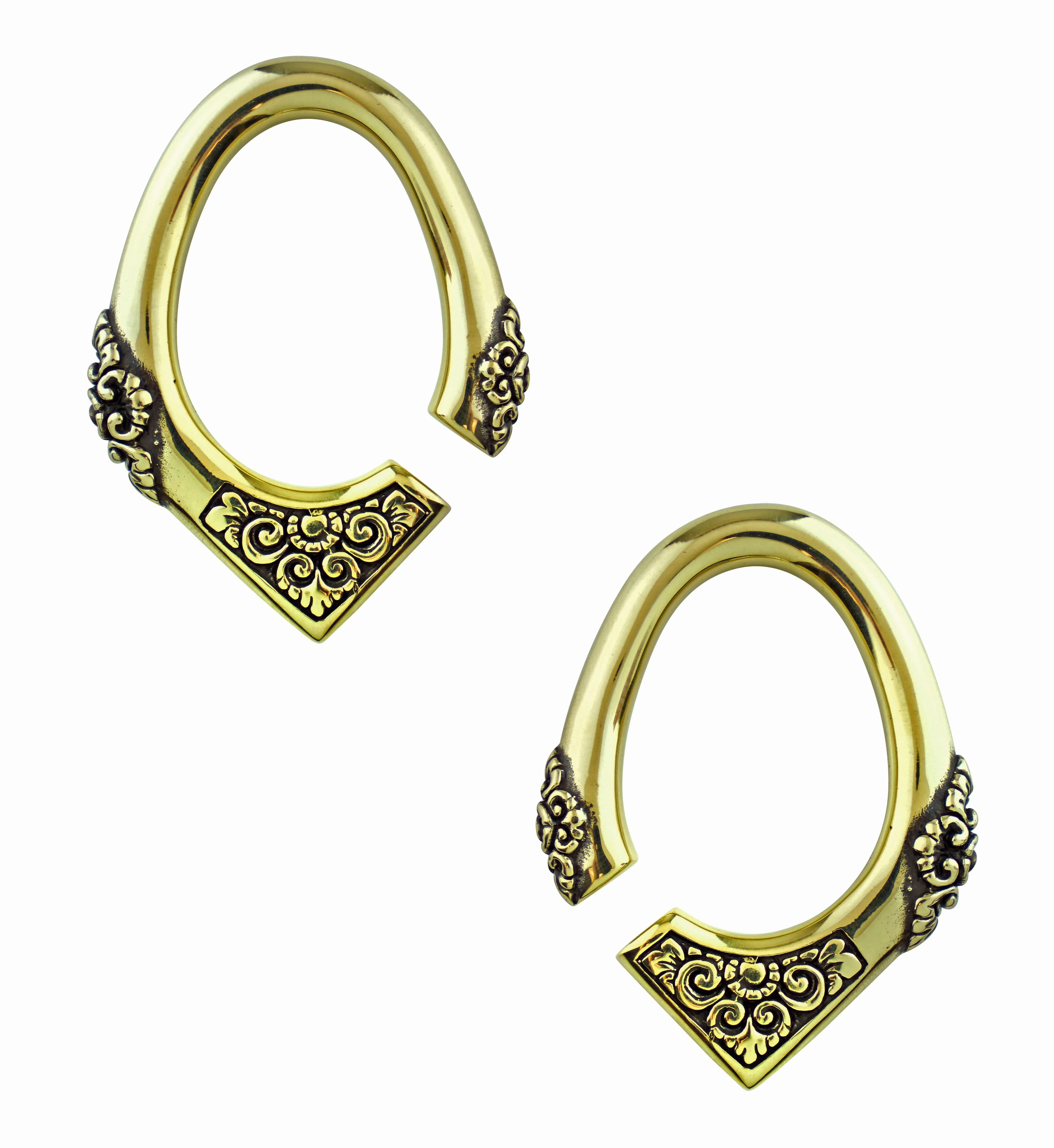 Brass Floret Ear Weights