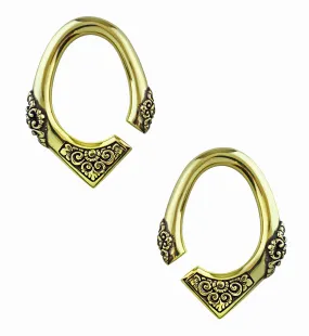Brass Floret Ear Weights