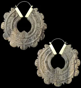 Bullion Tamarind Wooden Hangers / Earrings