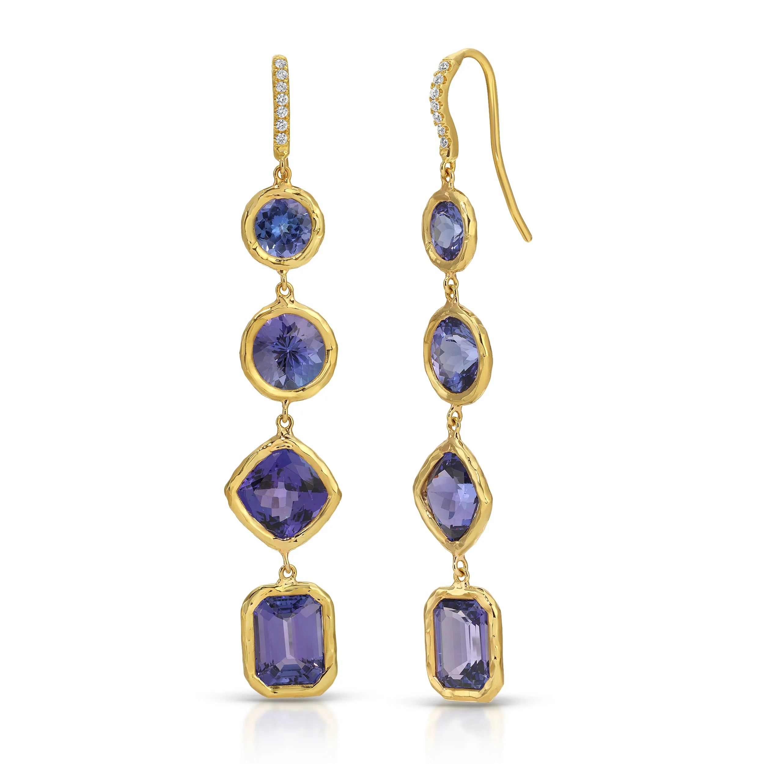 Cascade Tanzanite Drop Earrings