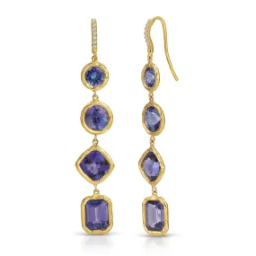 Cascade Tanzanite Drop Earrings