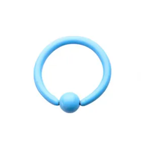 Ceramic Blue Coated Stainless Steel Captive Bead Ring