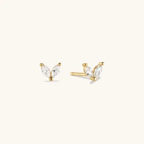 Cherish Wings Stud Earring in Gold