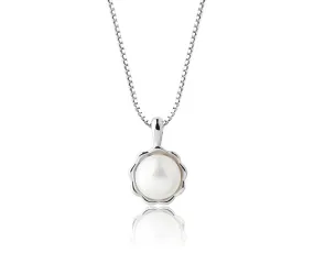 Children's Sterling Silver Freshwater Pearl Necklace for Girls & Kids