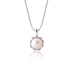 Children's Sterling Silver Pink Freshwater Pearl Necklace for Girls & Kids