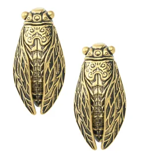 Cicada Gold PVD Stainless Steel Ear Weights