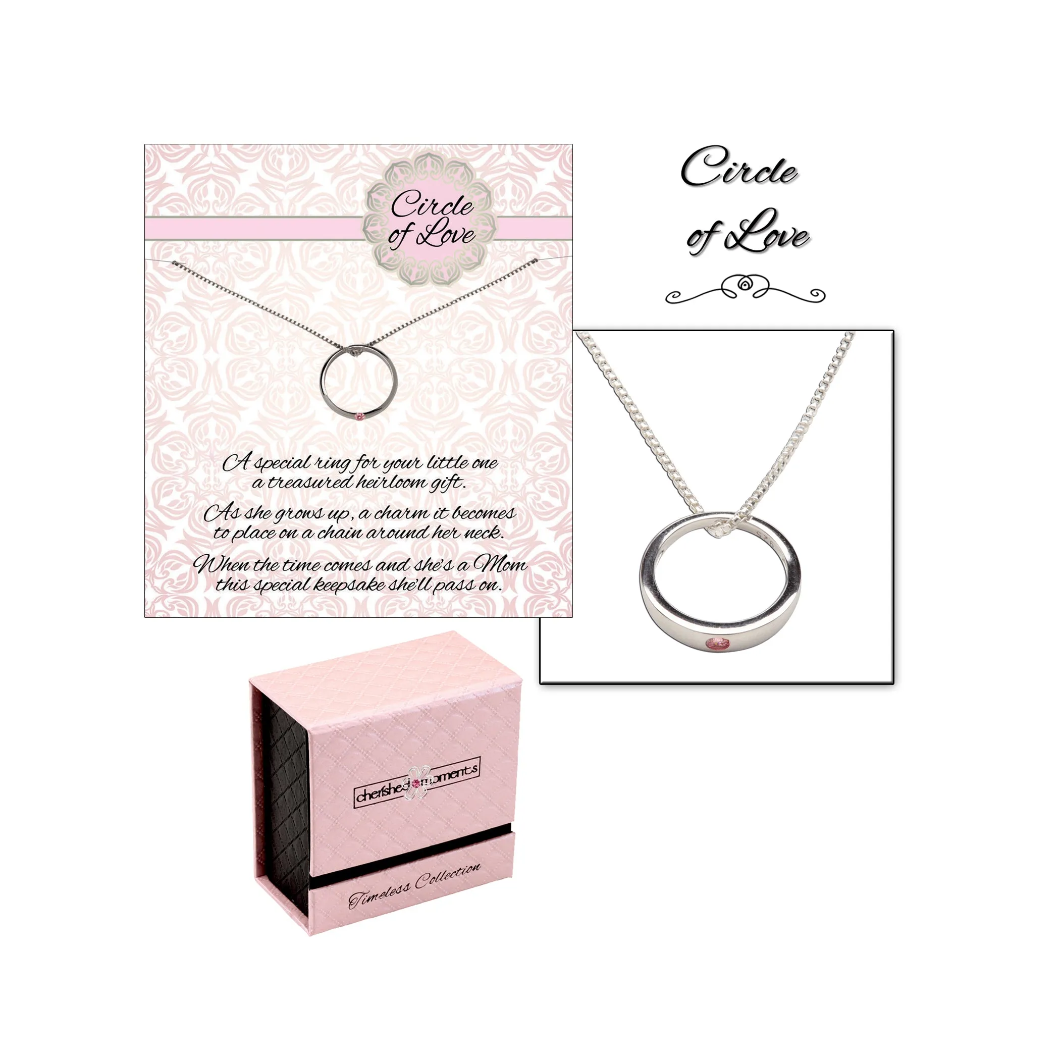 Circle of Love Keepsake Gift for Girls Baby Gift