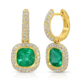 Cobblestone Hug Earring - Emerald