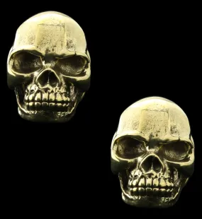 Deep Skull Brass Ear Weights
