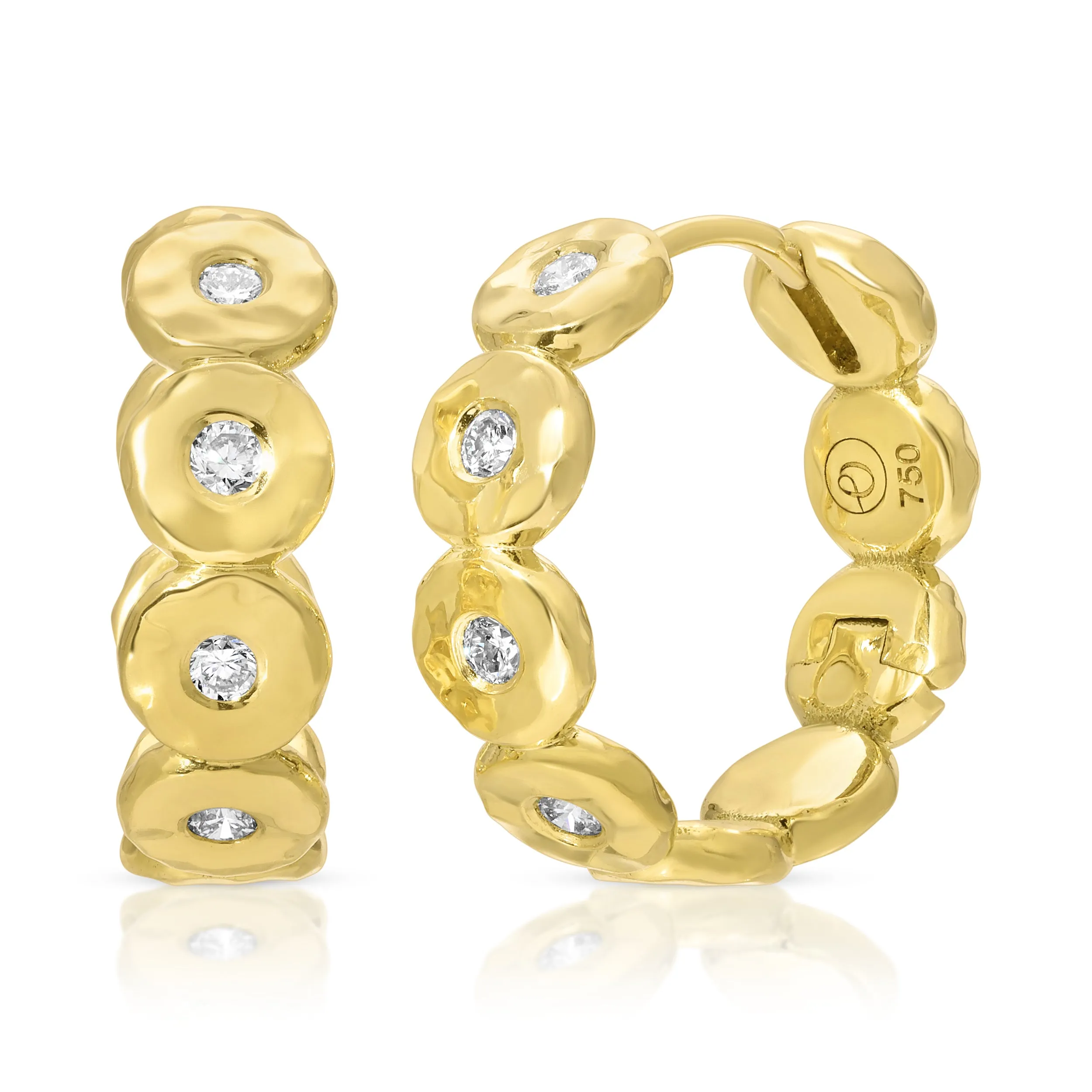 Diamond Petite Edith Hoops