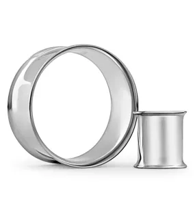 Double Flare Steel Ear Tunnels