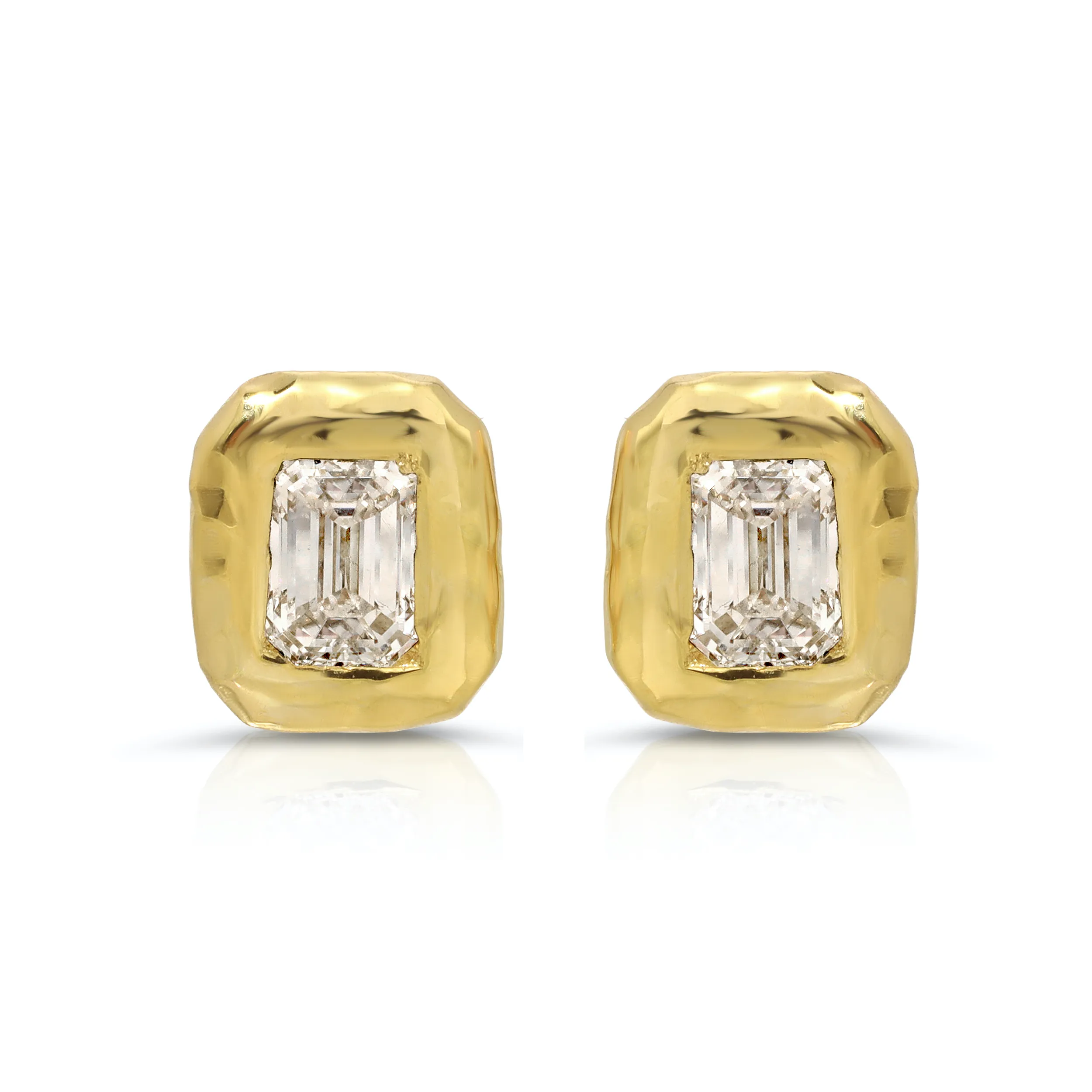 Emerald Cut Nesting Gem Studs