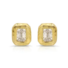 Emerald Cut Nesting Gem Studs