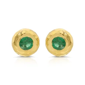 Emerald Nesting Gem Studs