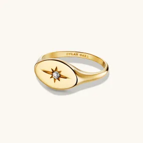 Eternity North Star Ring in Gold