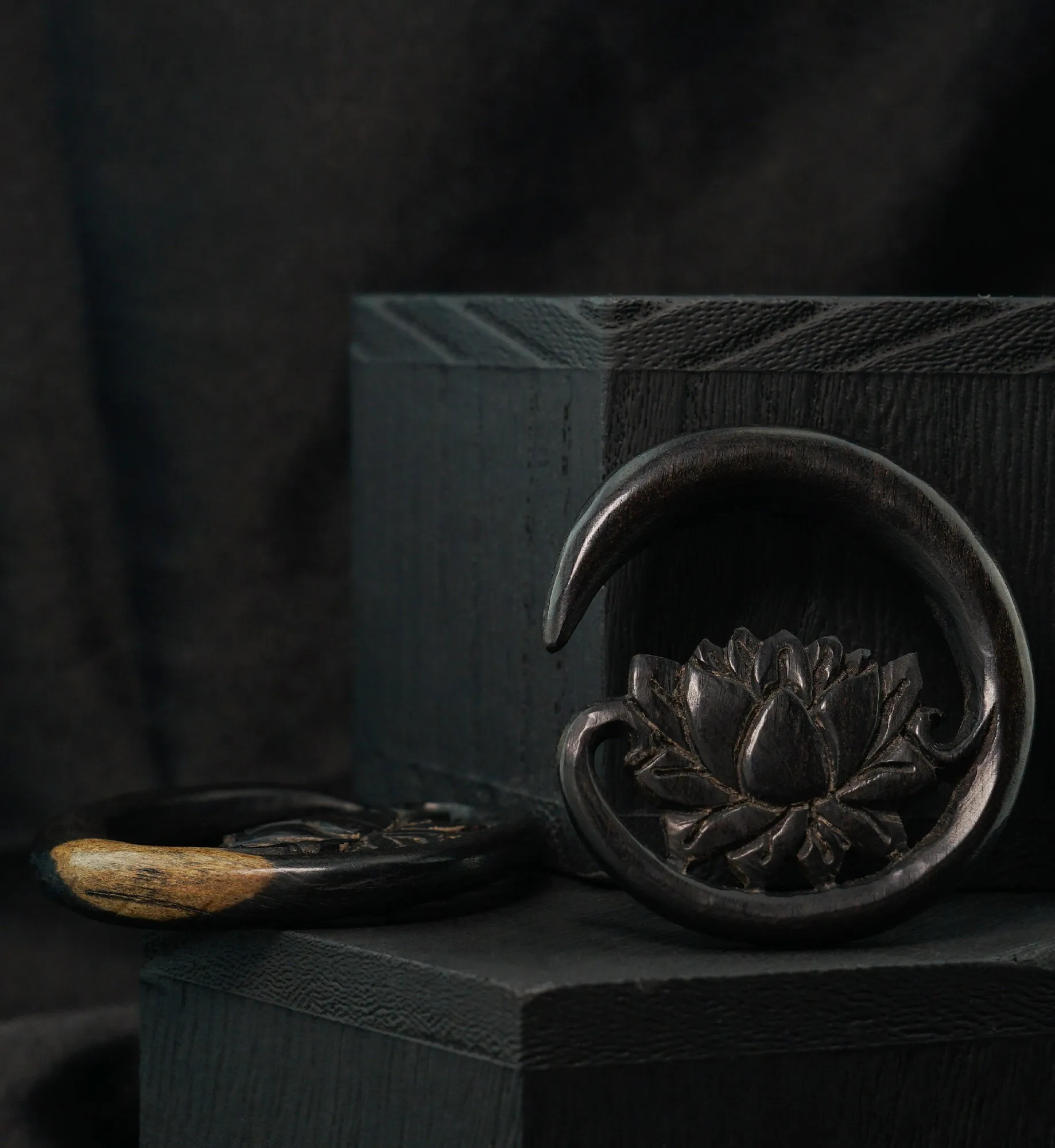 Floating Lotus Areng Wood Hangers