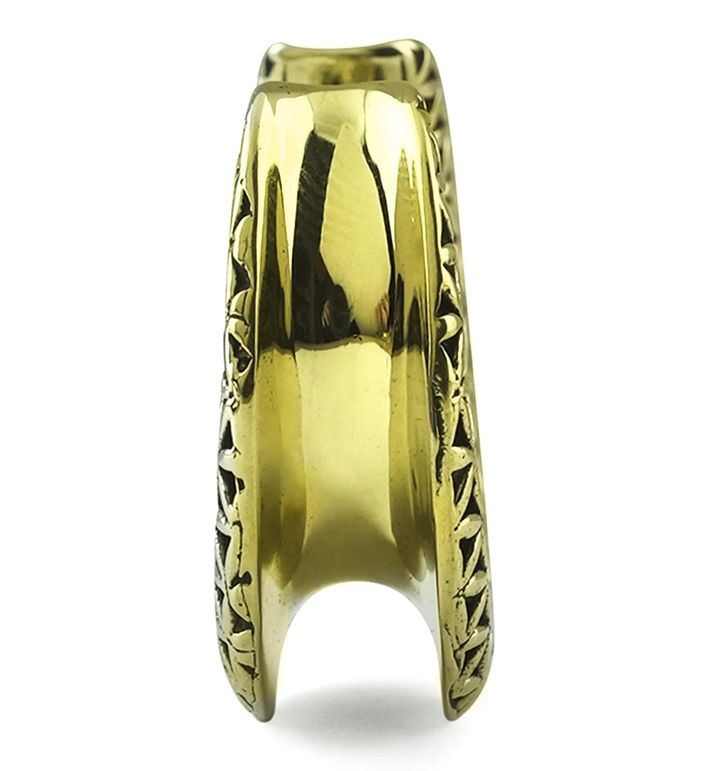 Flower of Life Brass Saddles