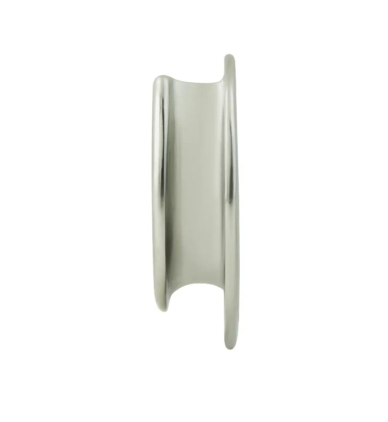 Geo Pave Clear CZ Stainless Steel Saddles