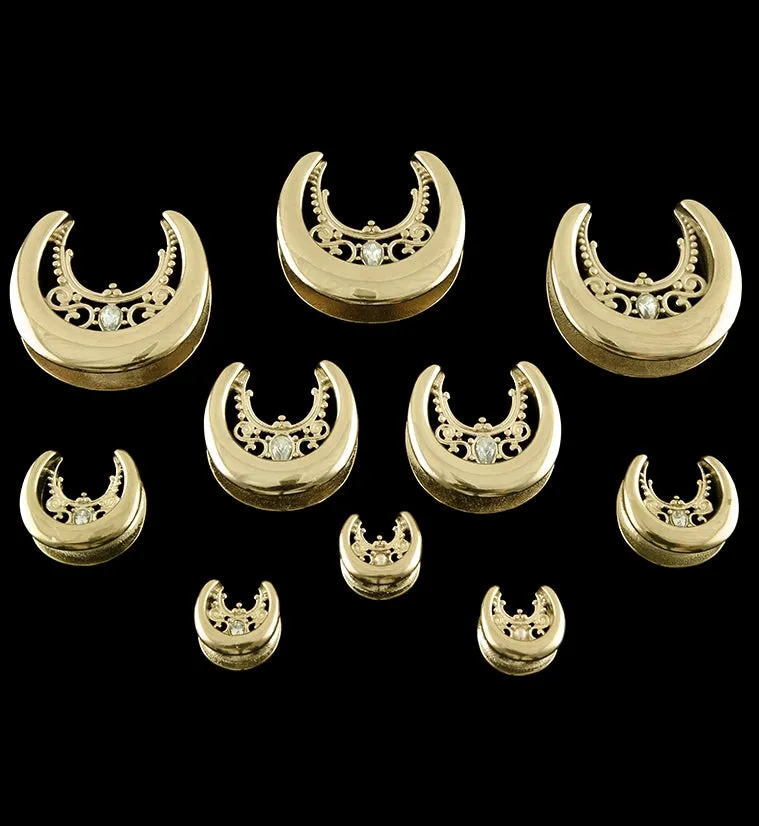 Gold PVD Filigree Stainless Steel Saddles