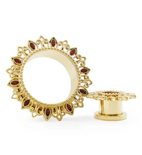 Gold PVD Sedentary Stainless Steel Tunnels