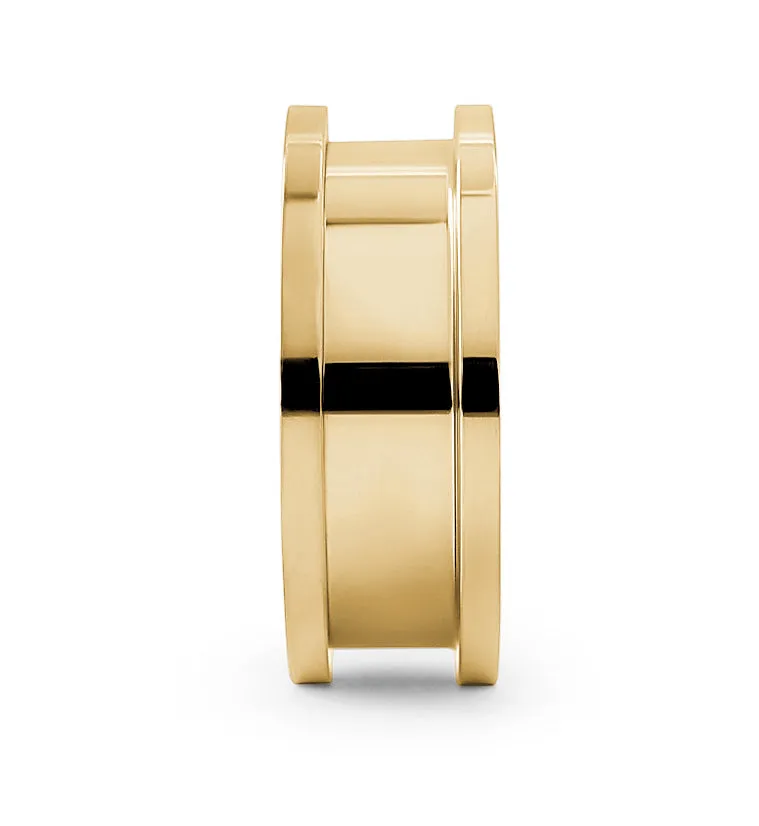 Gold PVD Stainless Steel Screw on Tunnels