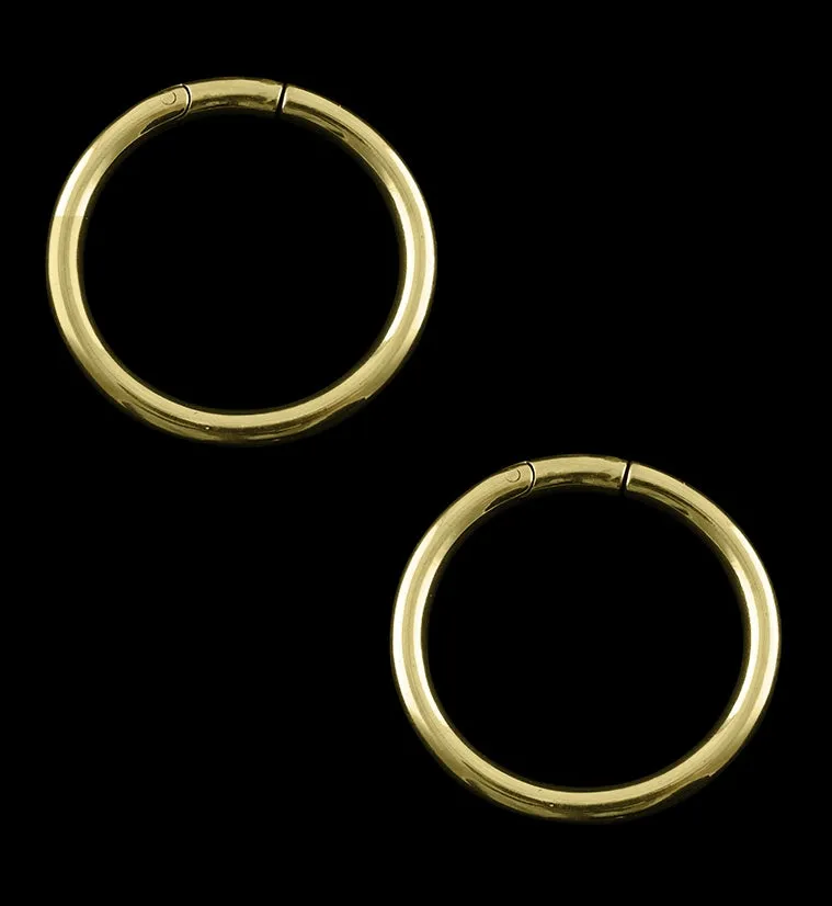 Golden PVD Band Ear Weights
