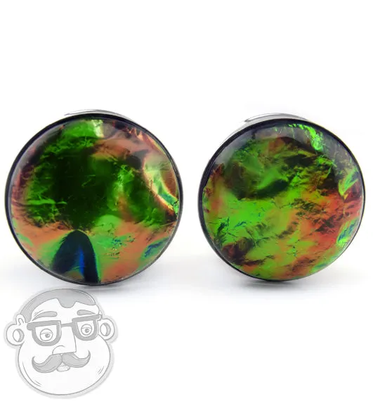 Green Ivy Foil Stainless Steel Plugs