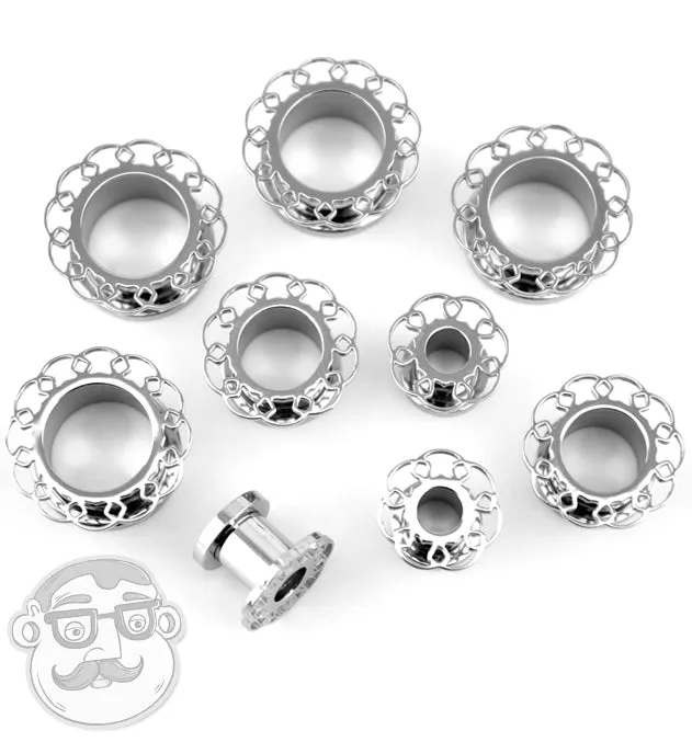 Helix Ornamental Stainless Steel Tunnel Plugs