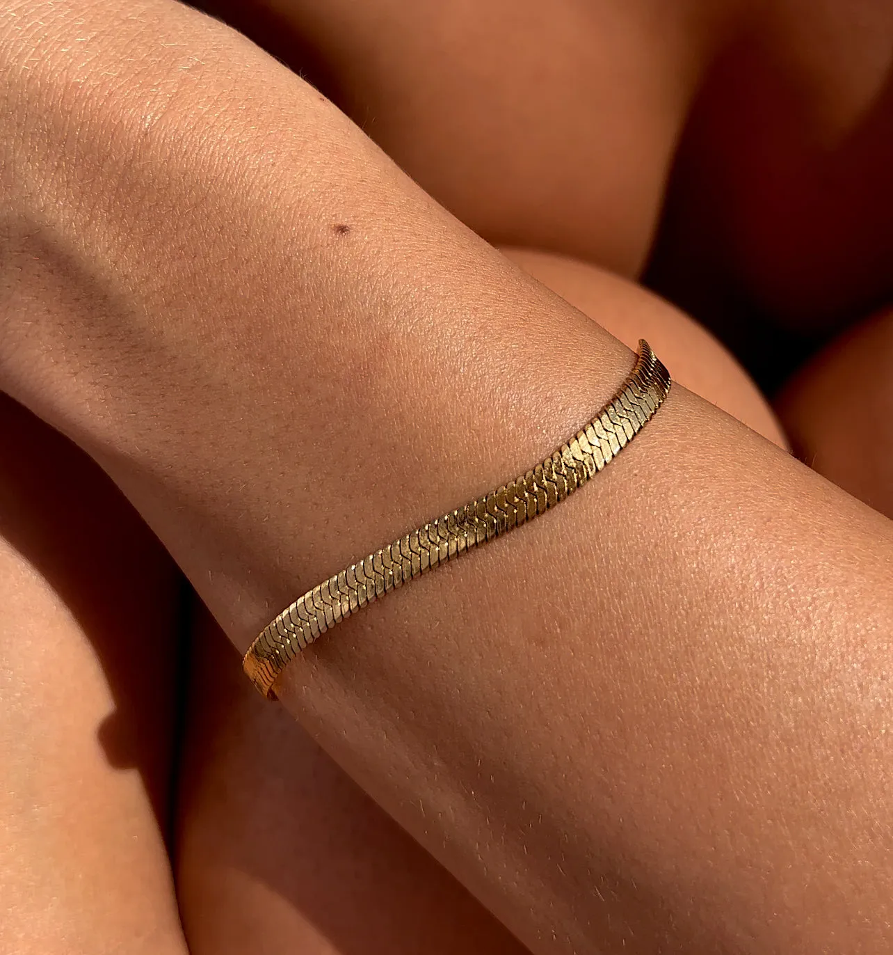 Herringbone Bracelet Gold