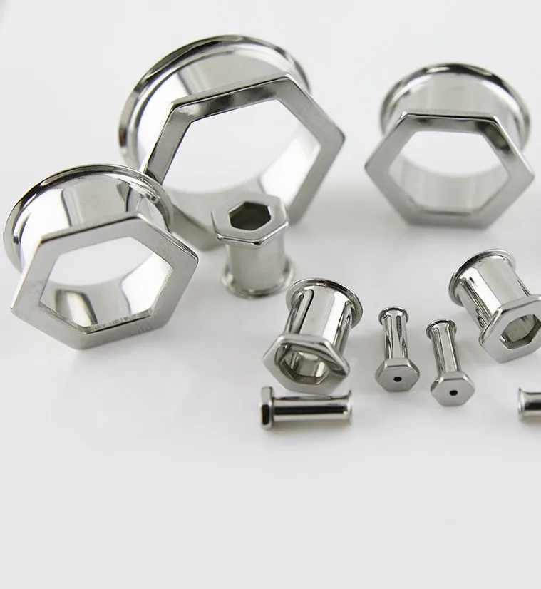Hexagon Double Flare Stainless Steel Tunnels