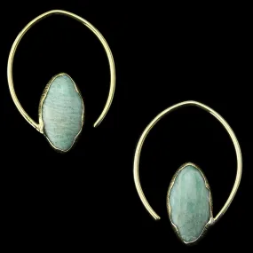Hilly Amazonite Ear Weights