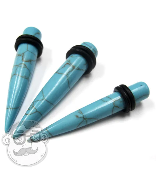 Howlite Turquoise Stone Taper